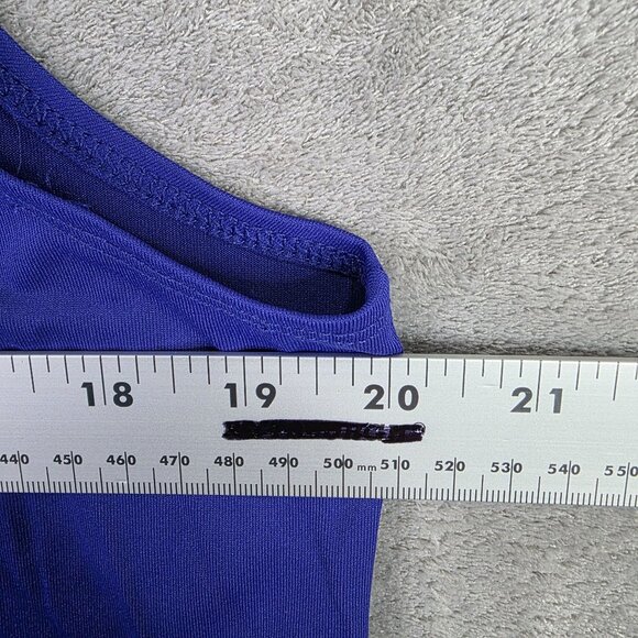 Womens Chico's Saphire Blue Tank Top Sleeveless Nylon Spandex Blend Size 3 - Picture 6 of 8